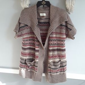 Sonoma, Aztec slouchy sweater, size med
